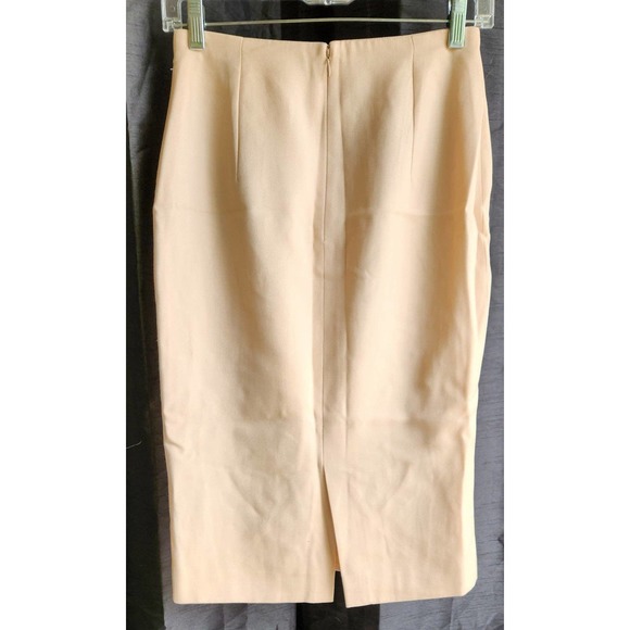 Gianni Versace beige pencil wool skirt 40 - Picture 4 of 4
